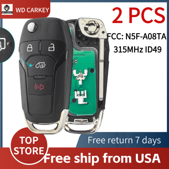 Ford 3+1 Buttons315MHz ID49 FCC: N5F-A08TAA