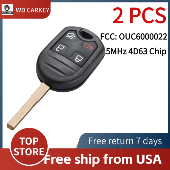 Ford 3+1 Buttons 315MHz 4D63 Chip FCC: CWTWB1U793