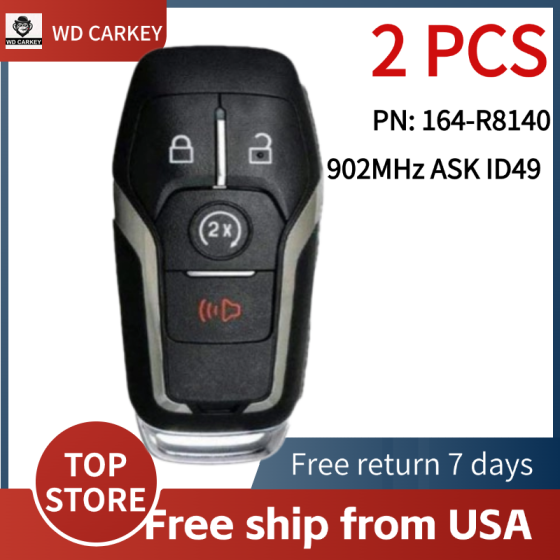 2016-2017 Ford Explorer / 4-Button Smart Key / PN: 164-R8140 / M3N-A2C31243300