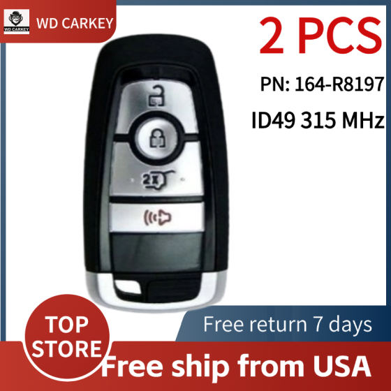 2017-2023 Ford Expedition Escape / 4-Button Smart Key / PN: 164-R8197 / M3N-A2C93142300
