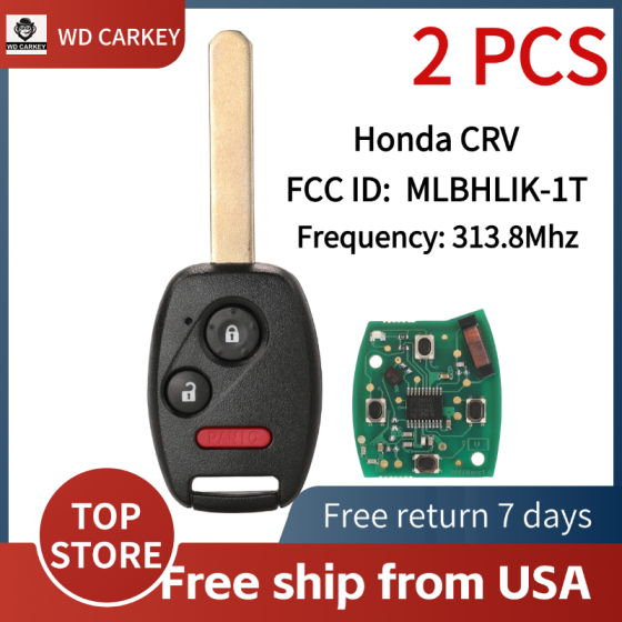 Honda CRV 2+1 Buttons PCF7961A 46 CHIP 313.8MHz MLBHLIK-1T