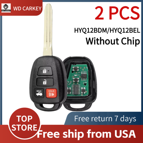 TOY 3+1Buttons FCC: HYQ12BDM/HYQ12BEL 314.4Mhz (Without Chip)