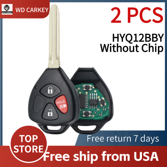 TOY 2+1 Buttons 314Mhz HYQ12BBY( Without Chip)