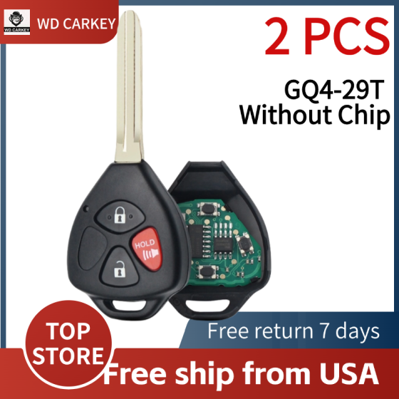 TOY 2+1 Buttons 314Mhz GQ4-29T (No Chip)