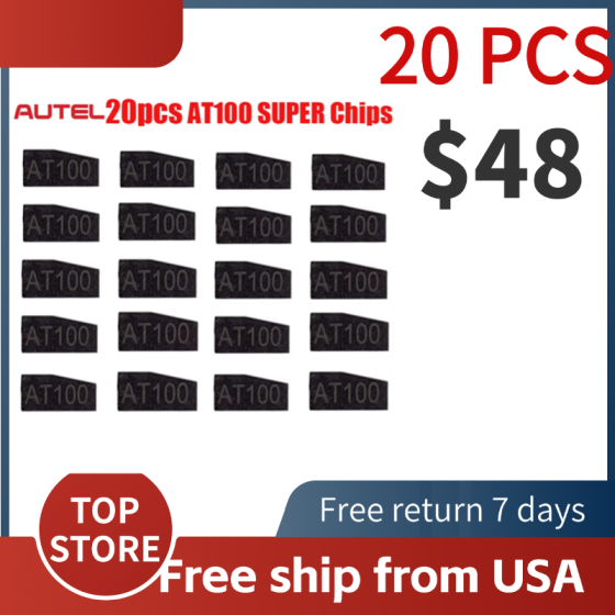 Autel AT100 Transponder Chip Used with XP200, XP400, XP400PRO Compatible with Autel Key Programming Tools KM100 IM508S IM608S II