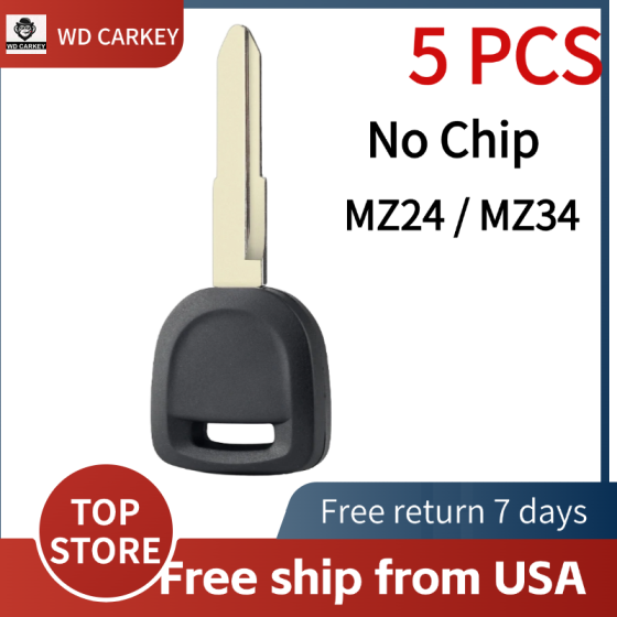 2003-2014 Mazda MZ24 / MZ34 / w/ Chip Holder / Transponder Key SHELL (NO CHIP)