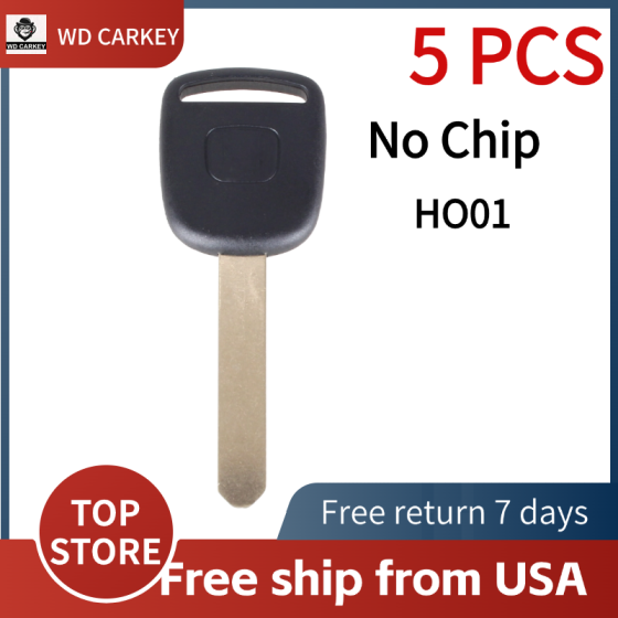 2002-2012 Acura Honda / HO01 Transponder Key SHELL (No Chip)